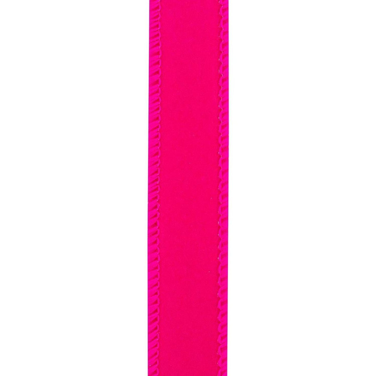 1" Velvet Fuzz Ribbon: Fuchsia (10 Yards)