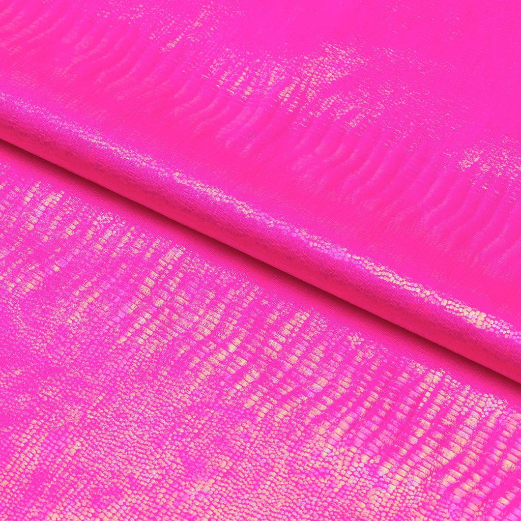 Oil Slick Python Hologram Spandex Fabric | Blue Moon Fabrics