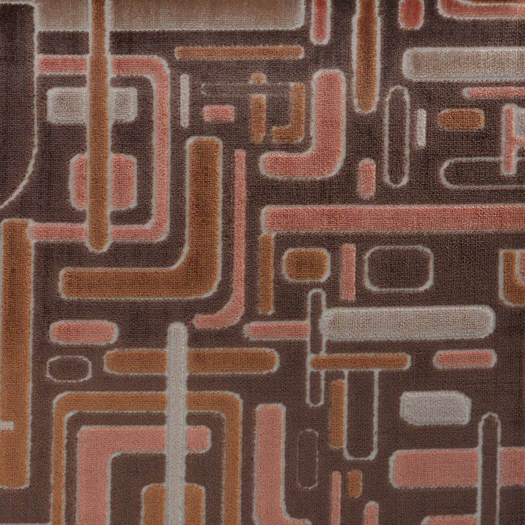 RIGHT ANGLE - MULTI-PURPOSE CUT VELVET UPHOLSTERY FABRIC BY THE YARD