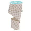 2.5" Multi Circles and Dots Ribbon: Natural (10 Yards)