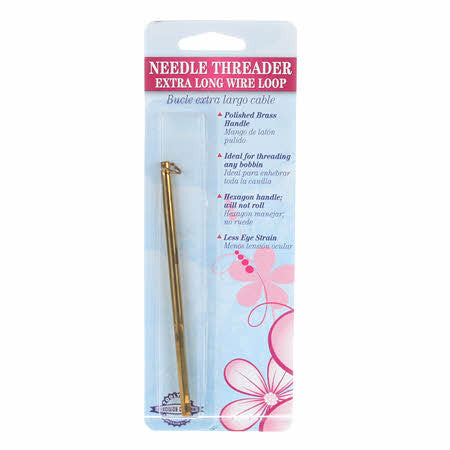Needle Threader with Extra Long Wire Loop
