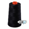 Aurifil Mako 50 wt Cotton Thread 6,452 yd Cone - Black