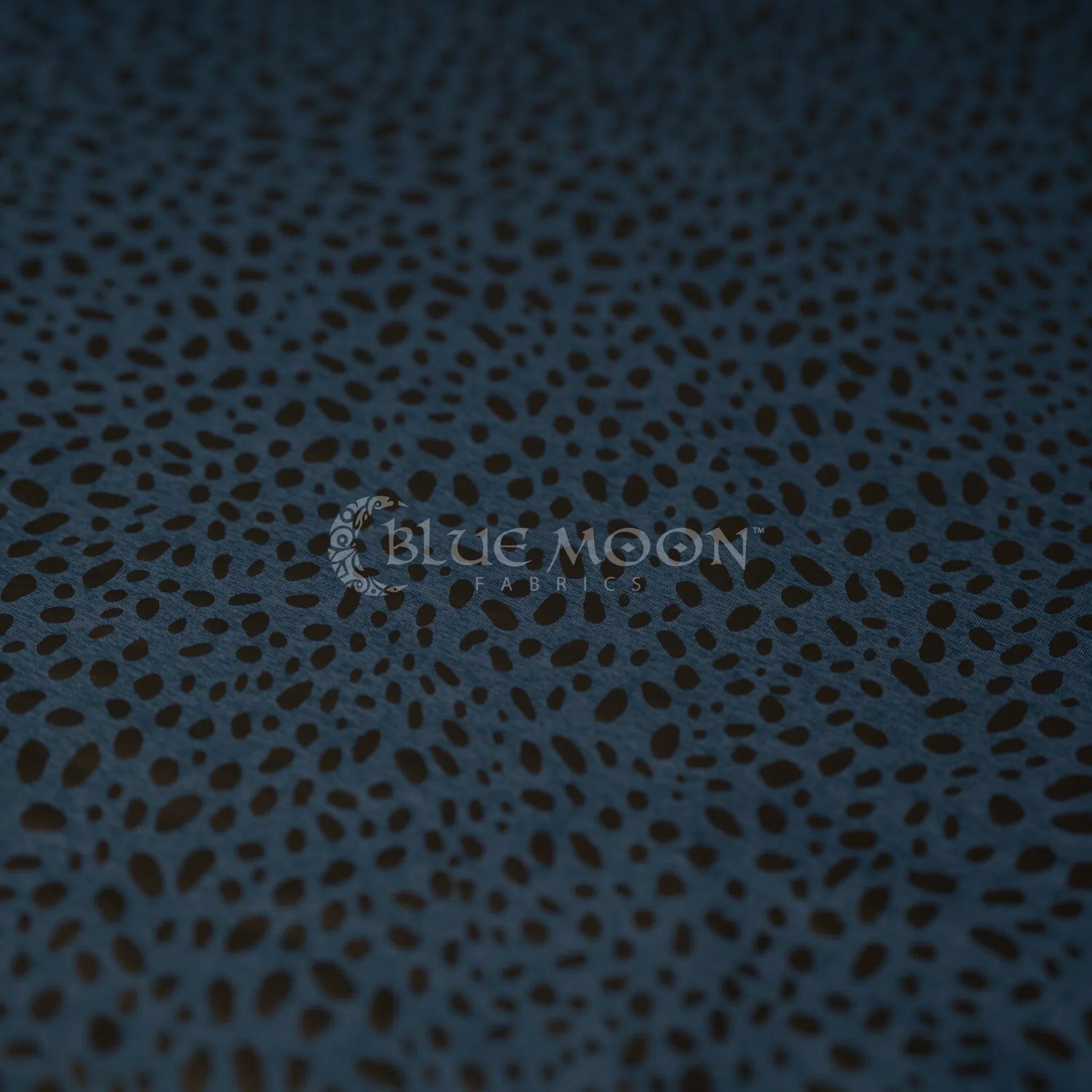 Abstract Animal Foiled EcoDelish Double Peached Melange Fabric | Blue Moon Fabrics