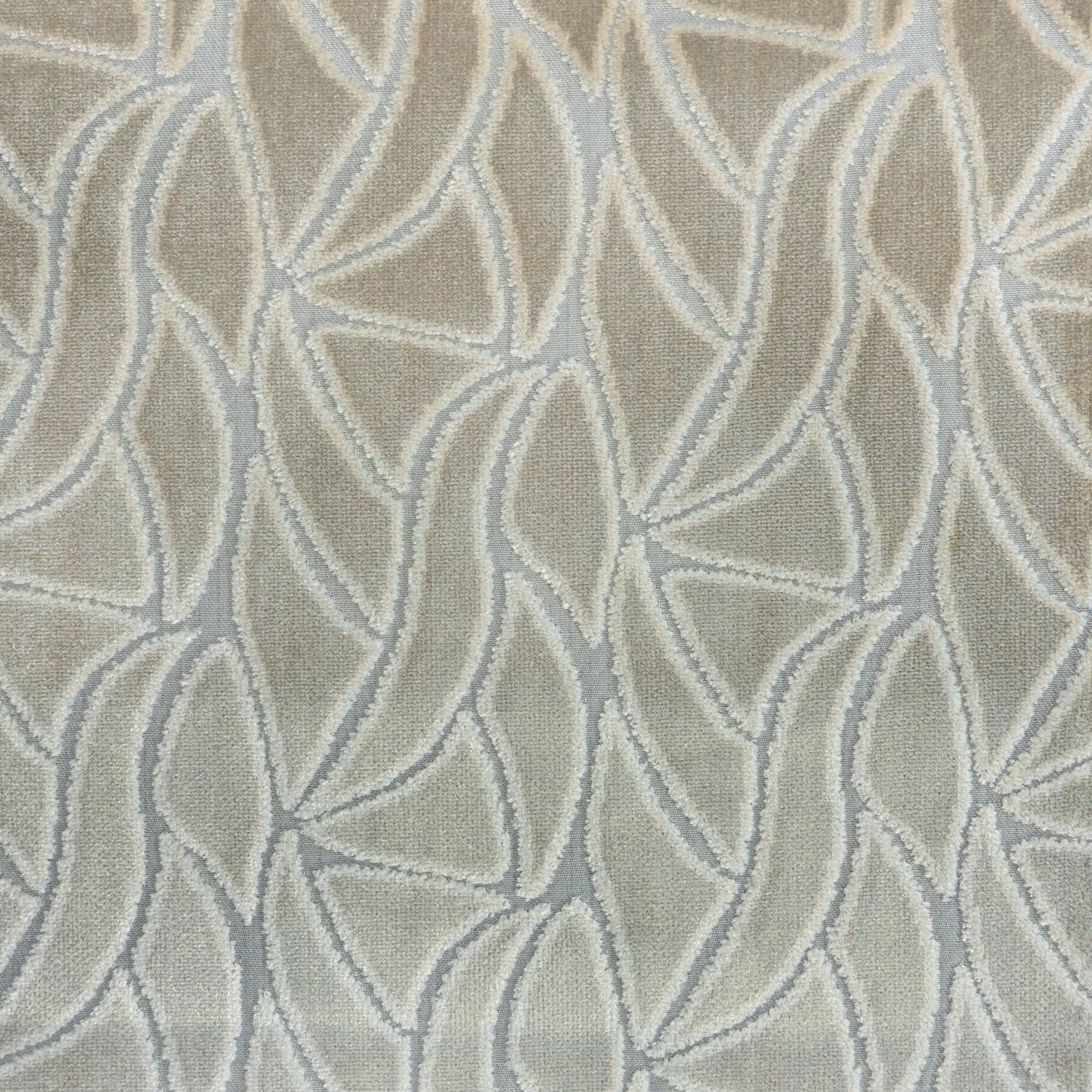 AVALON - MULTI-PURPOSE ABSTRACT CUT VELVET UPHOLSTERY FABRIC BY THE YARD