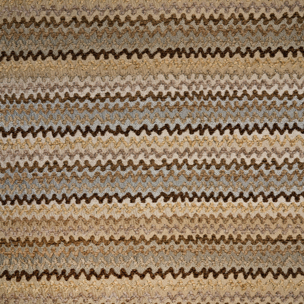 AZTEC - Chenille -ZIG ZAG PATTERN UPHOLSTERY FABRIC BY THE YARD