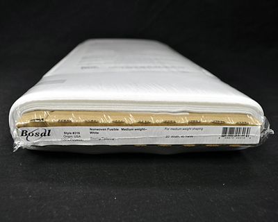 Bosal Nonwoven Fusible Interfacing - White 20 in x 40 yd