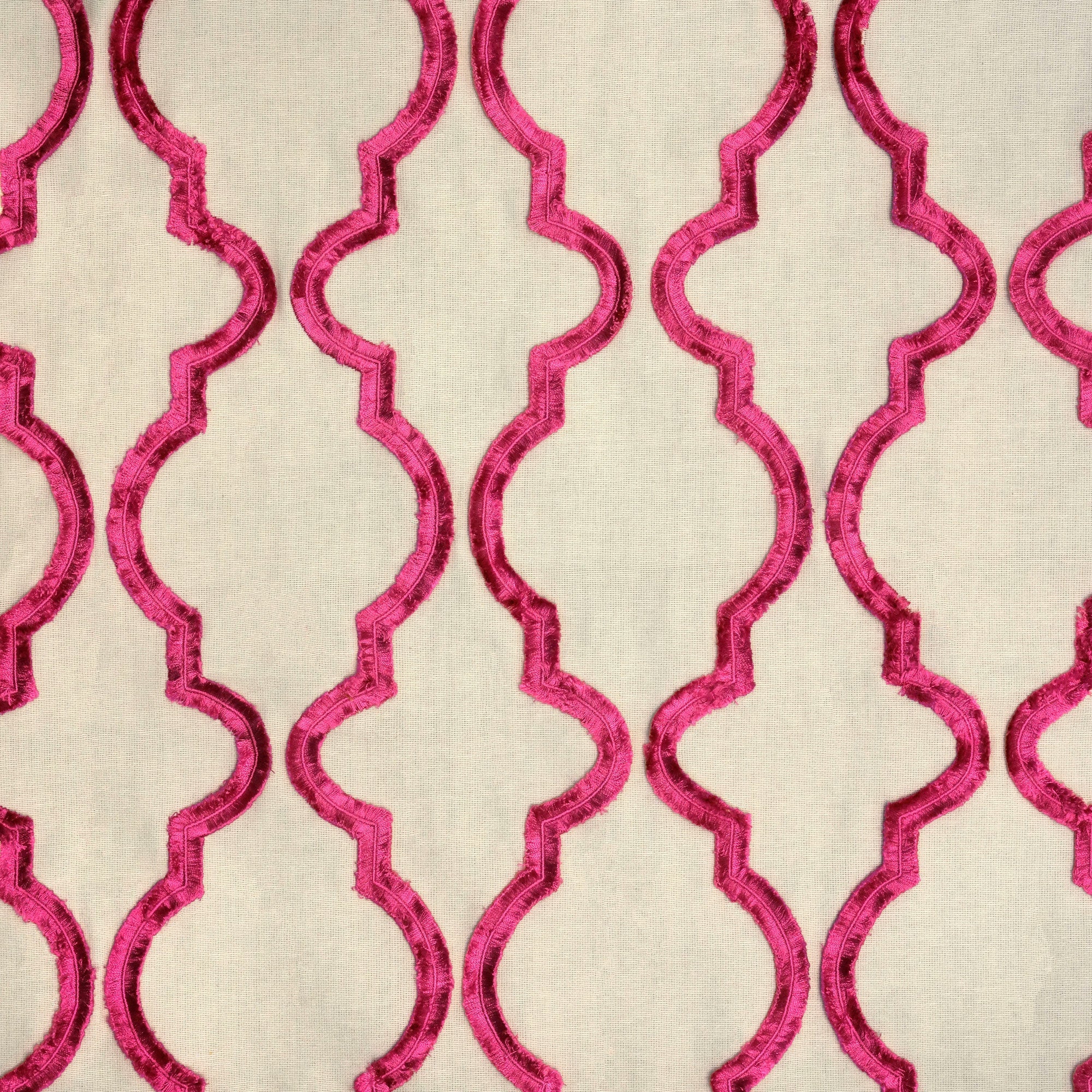 BELLA - CREWEL EMBROIDERY FABRIC, PERFECT FOR CURTAINS and DRAPERIES