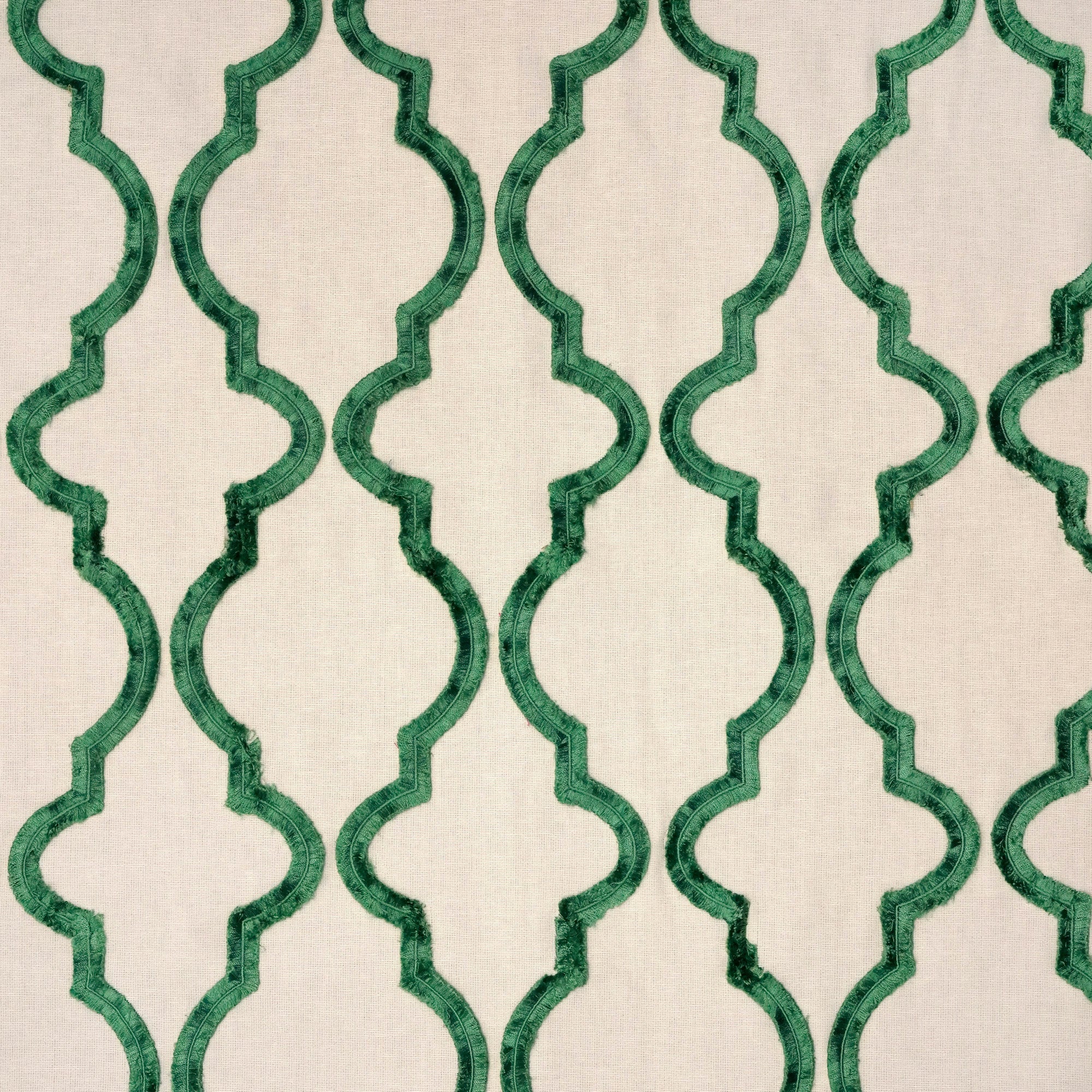 BELLA - CREWEL EMBROIDERY FABRIC, PERFECT FOR CURTAINS and DRAPERIES