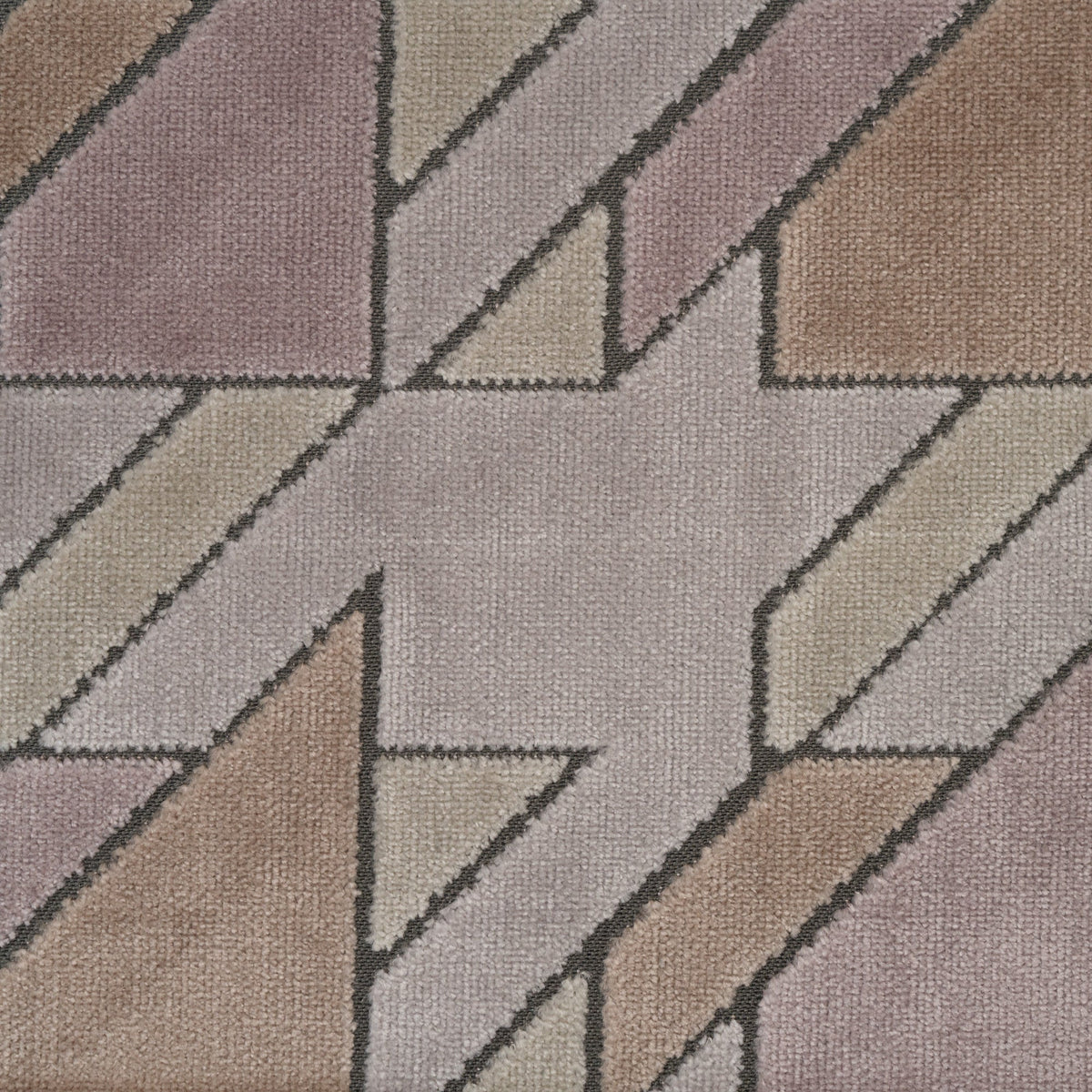 BRIEFCASE - MULTI-PURPOSE GEOMETRIC DESIGN CUT VELVET UPHOLSTERY FABRIC