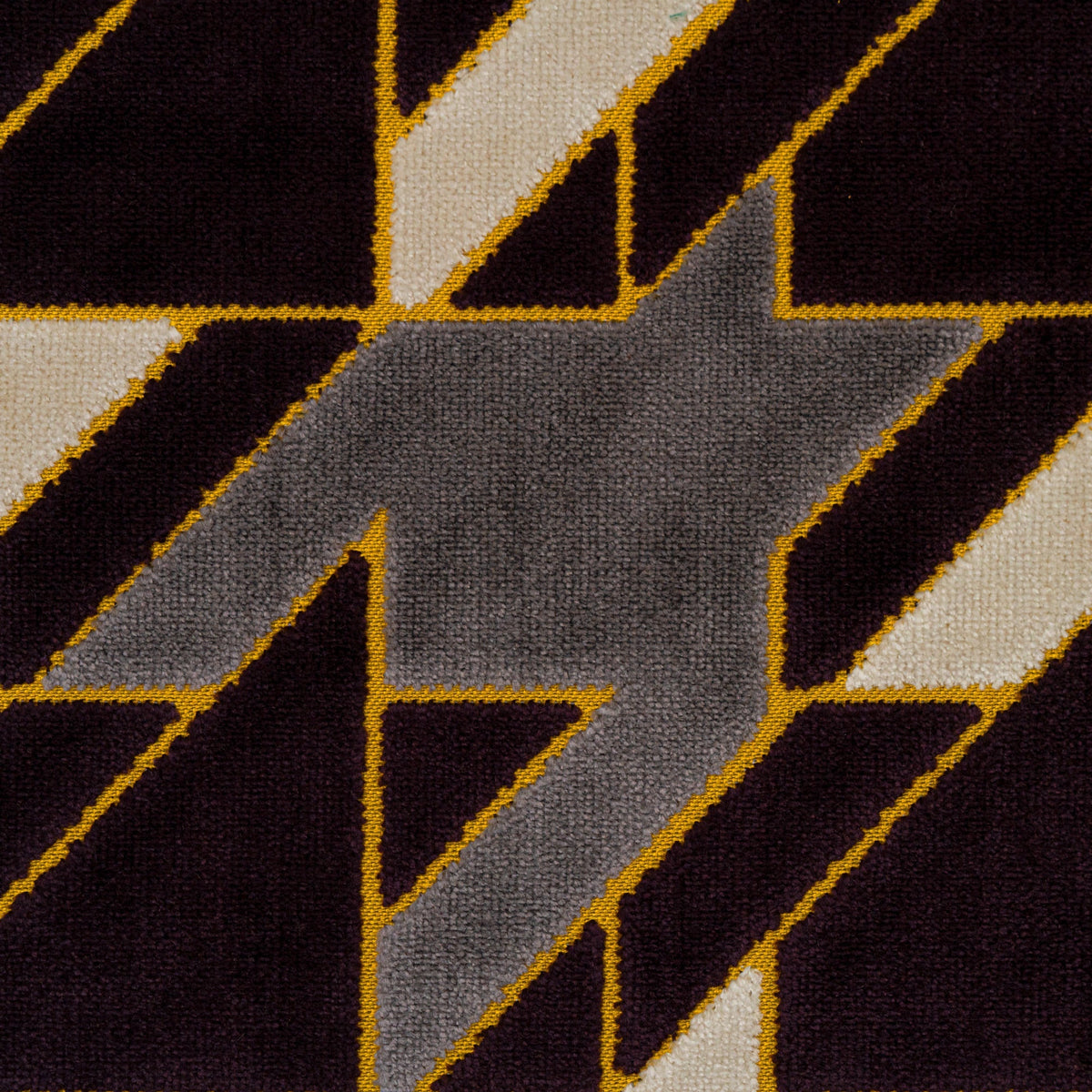 BRIEFCASE - MULTI-PURPOSE GEOMETRIC DESIGN CUT VELVET UPHOLSTERY FABRIC