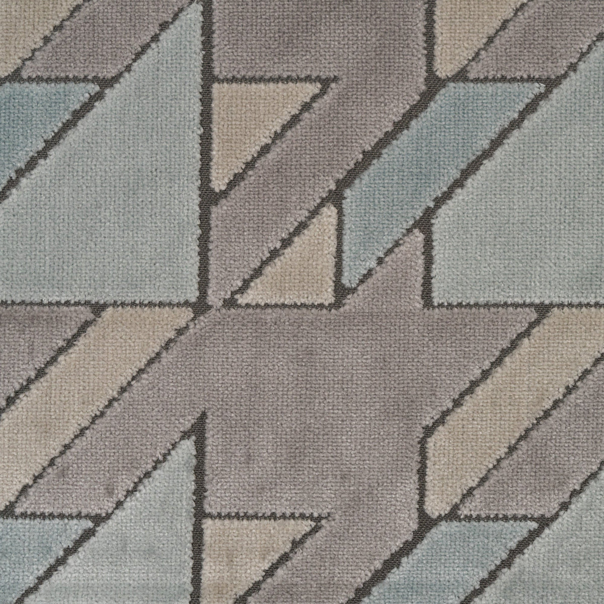 BRIEFCASE - MULTI-PURPOSE GEOMETRIC DESIGN CUT VELVET UPHOLSTERY FABRIC
