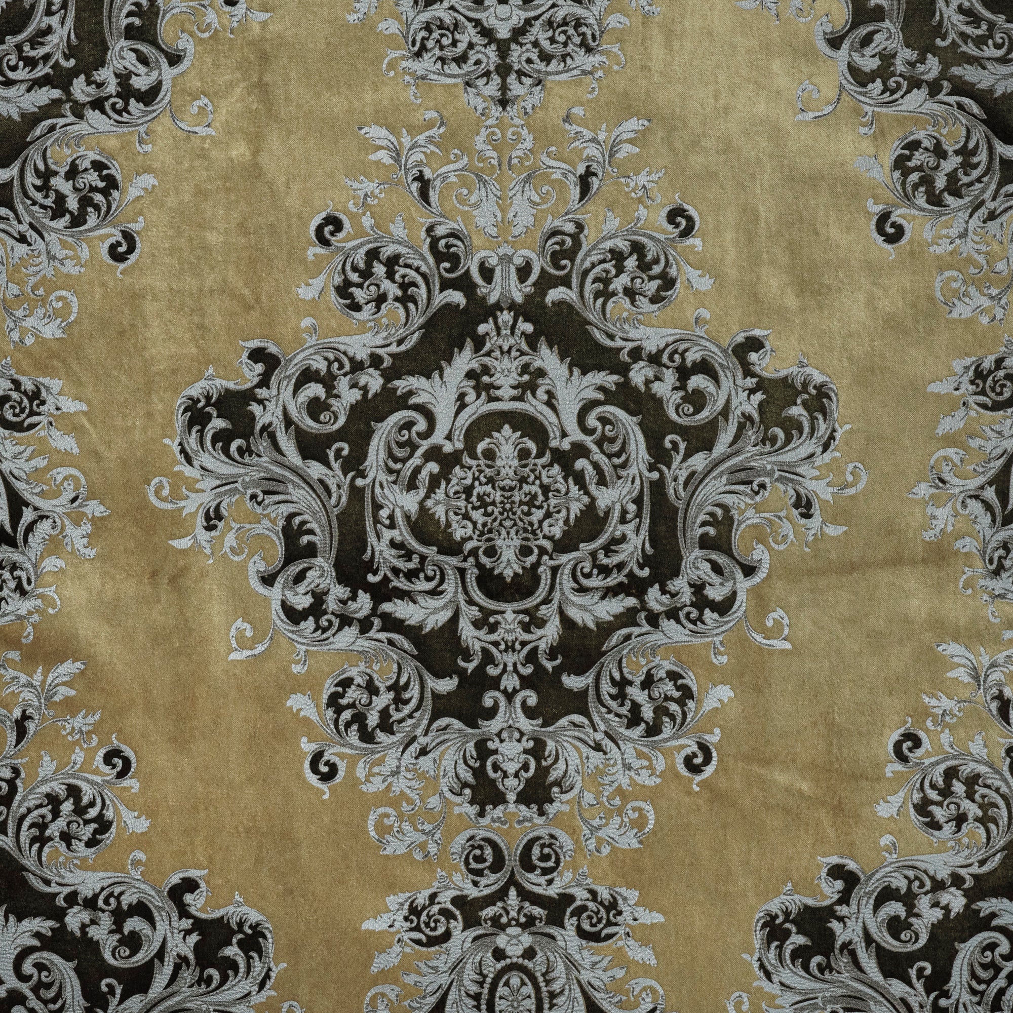 BUCKINGHAM - EMBOSSED PRINTED VELVET UPHOLSTERY FABRIC