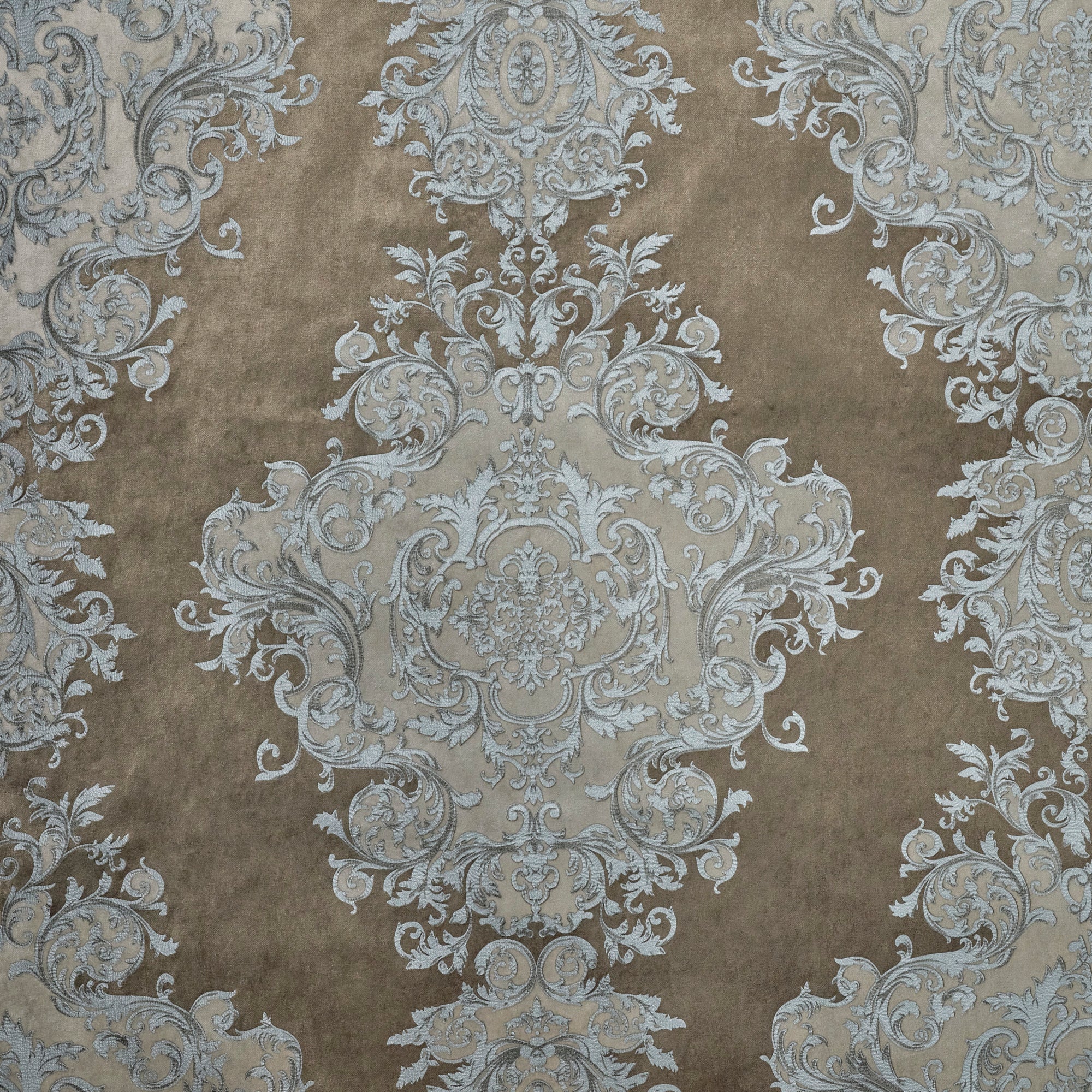 BUCKINGHAM - EMBOSSED PRINTED VELVET UPHOLSTERY FABRIC