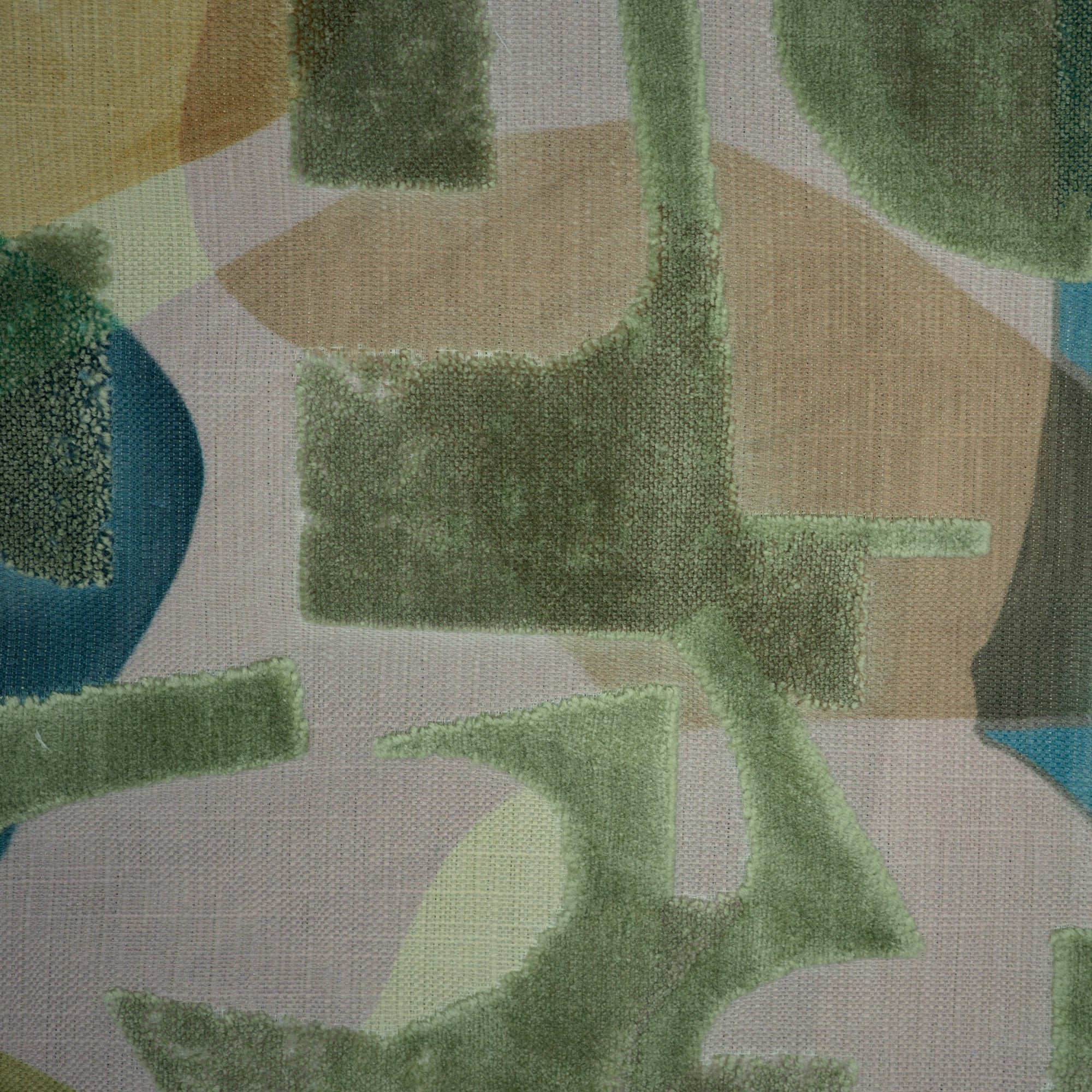 KALEIDOSCOPE - MODERN CUT VELVET UPHOLSTERY FABRIC BY THE YARD