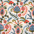 CARLINA - CREWEL EMBROIDERY FABRIC, PERFECT FOR CURTAINS and DRAPERIES