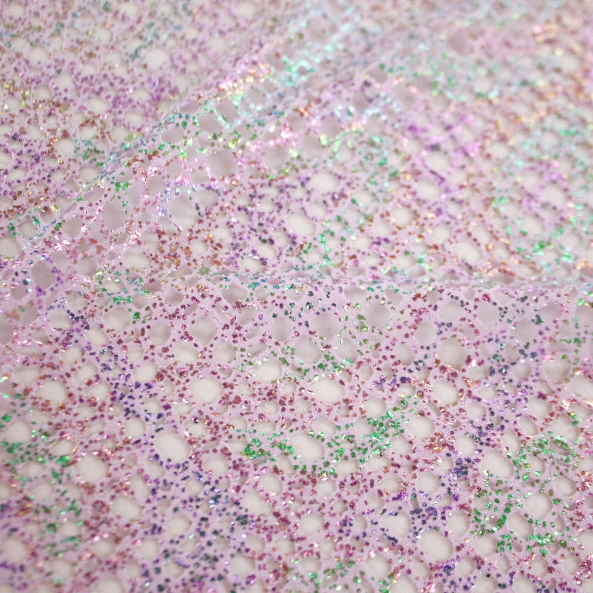 Centerstage Foiled Stretch Netting | Blue Moon Fabrics