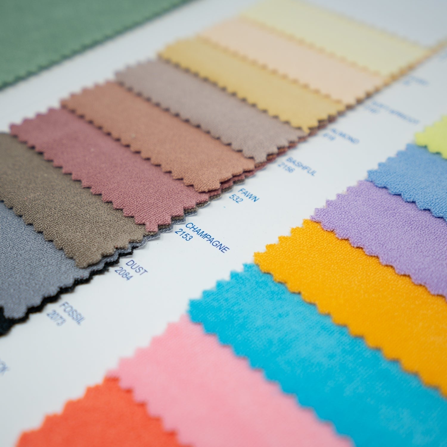 EL6010 - Cozy Polyester Spandex Terry Color Card | Blue Moon Fabrics