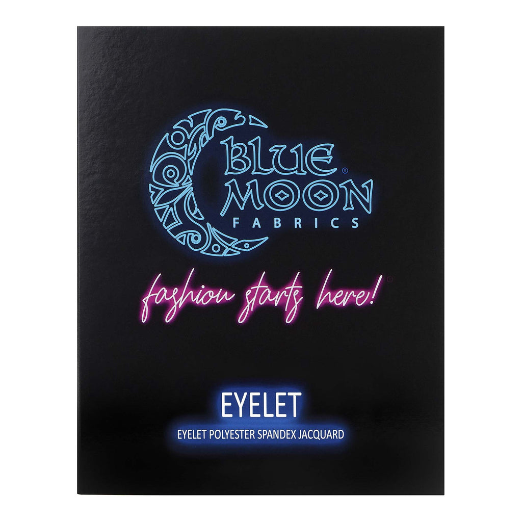 EL6022 - Eyelet Polyester Spandex Jacquard Spandex Color Card | Blue Moon Fabrics