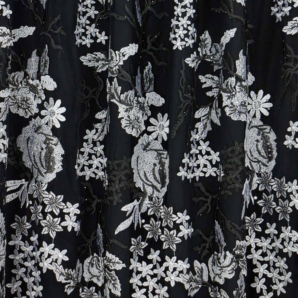 Eve Embroidered Mesh Fabric | Blue Moon Fabrics