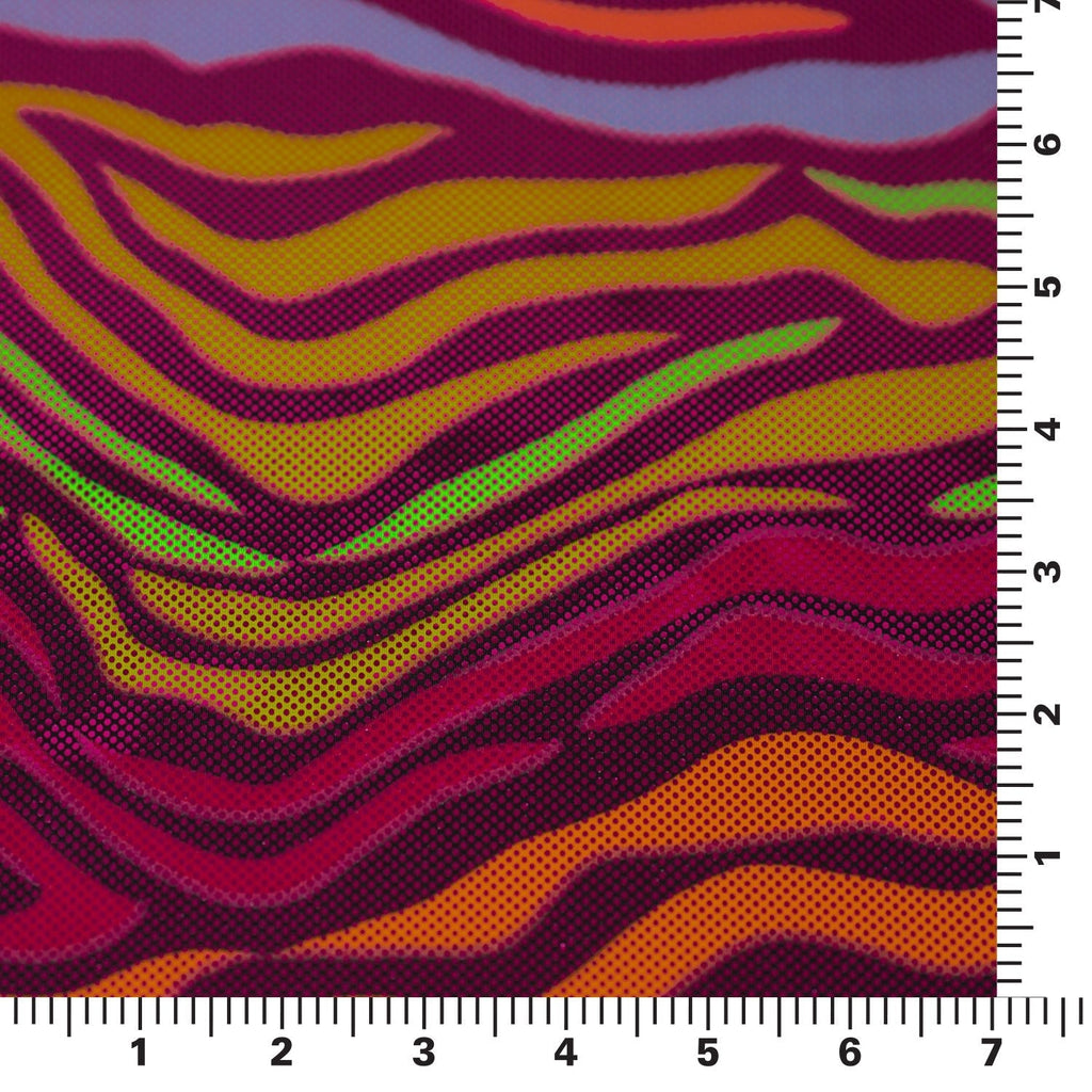Fantastic Fever Foiled Spandex Fabric | Blue Moon Fabrics