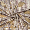 Golden Anaconda Printed Flip Sequin on Spandex Fabric | Blue Moon Fabrics