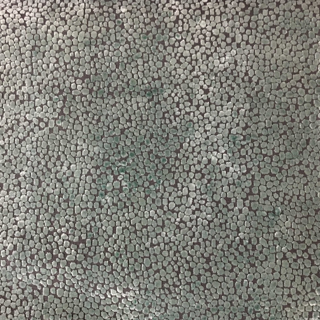 TUSCANY DOTS - HIGH QUALITY BURNOUT VELVET UPHOLSTERY FABRIC BY THE YARD