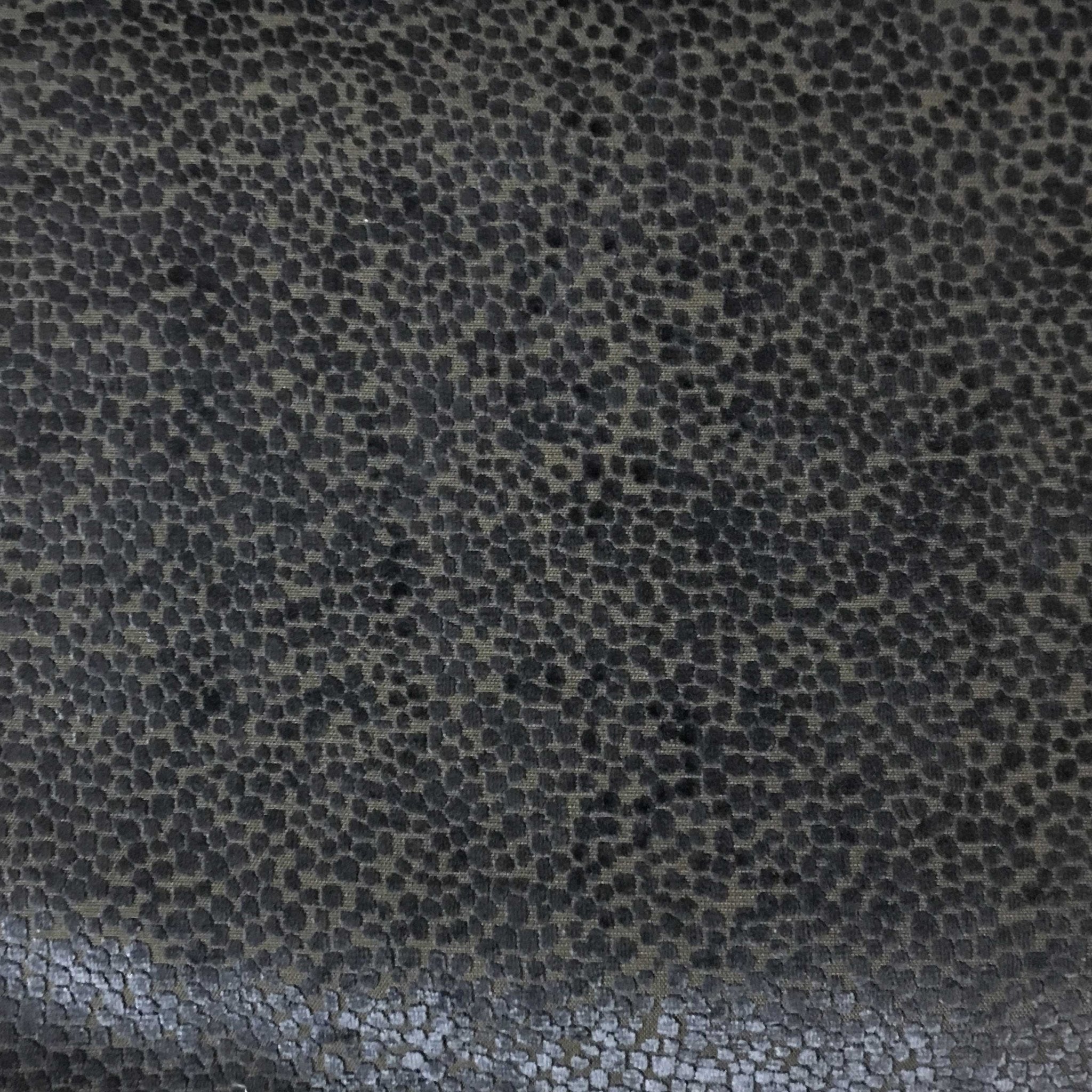 TUSCANY DOTS - HIGH QUALITY BURNOUT VELVET UPHOLSTERY FABRIC BY THE YARD