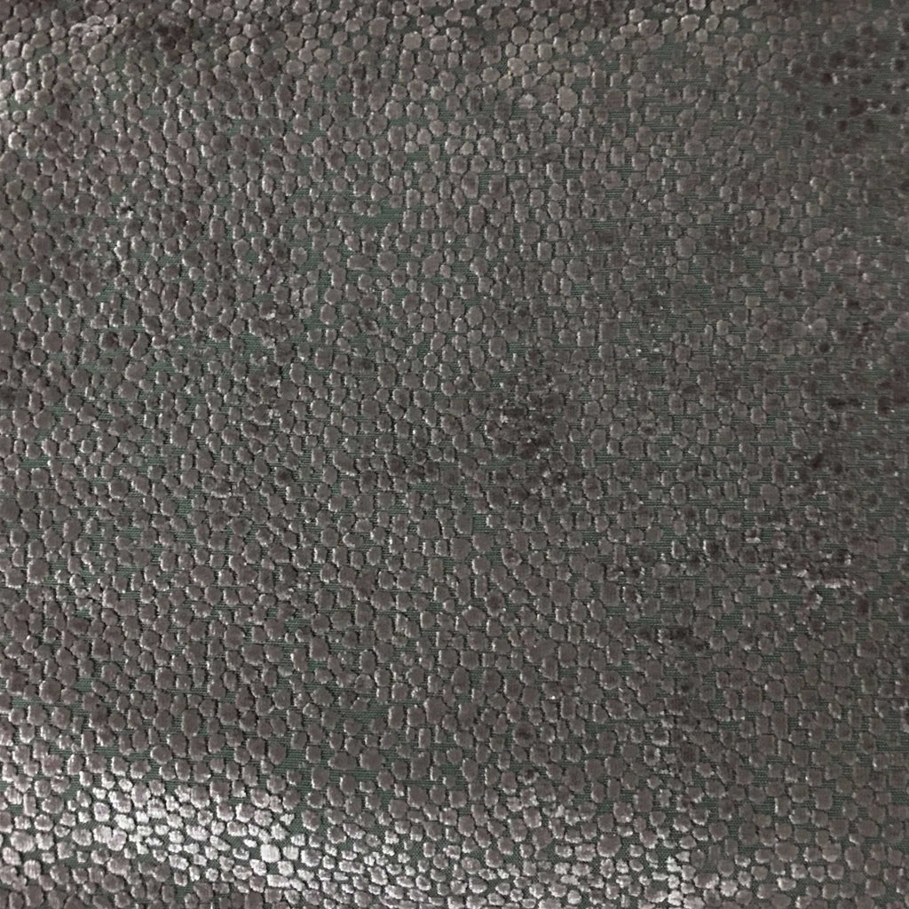 TUSCANY DOTS - HIGH QUALITY BURNOUT VELVET UPHOLSTERY FABRIC BY THE YARD