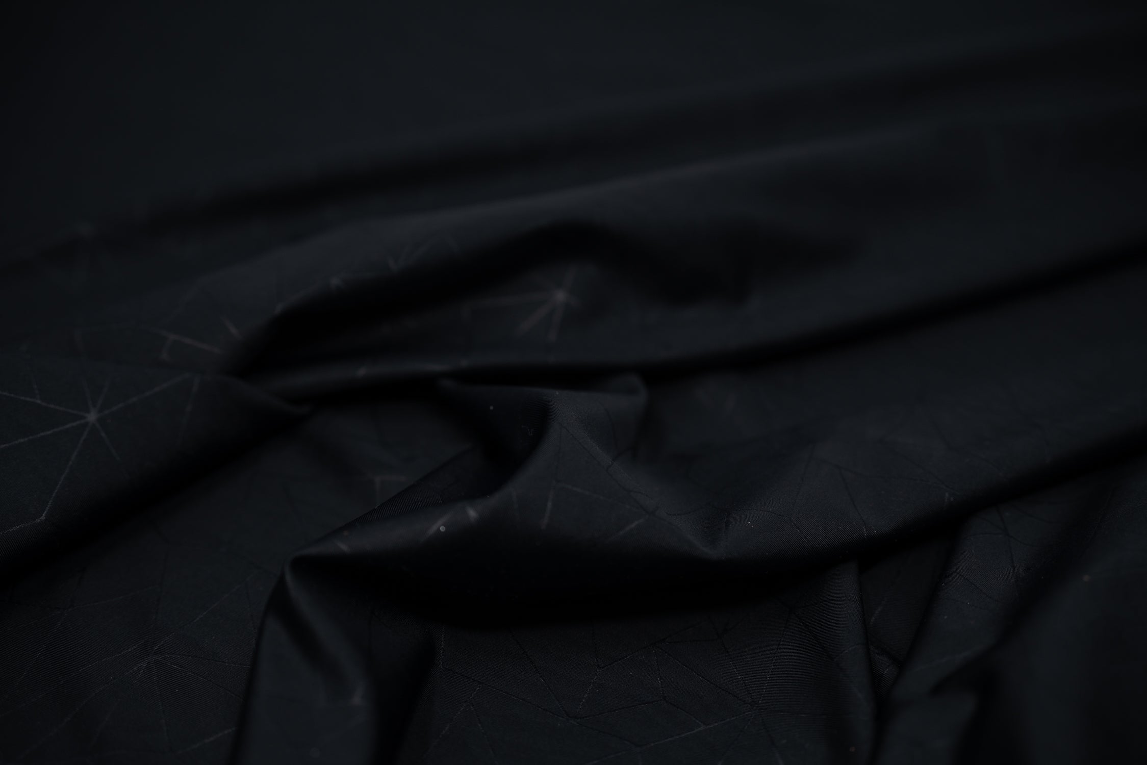 HK408E - Geometric Embossed Matte Nylon Spandex Tricot Fabric | Blue Moon Fabrics