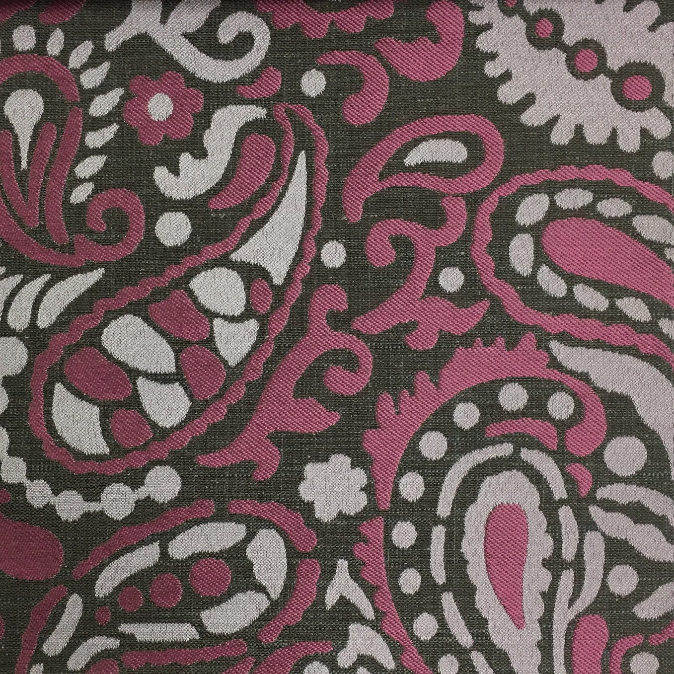 LEAVENWORTH - Modern Paisley Linen Jacquard Fabric by the Yard - Available in 5 Colors