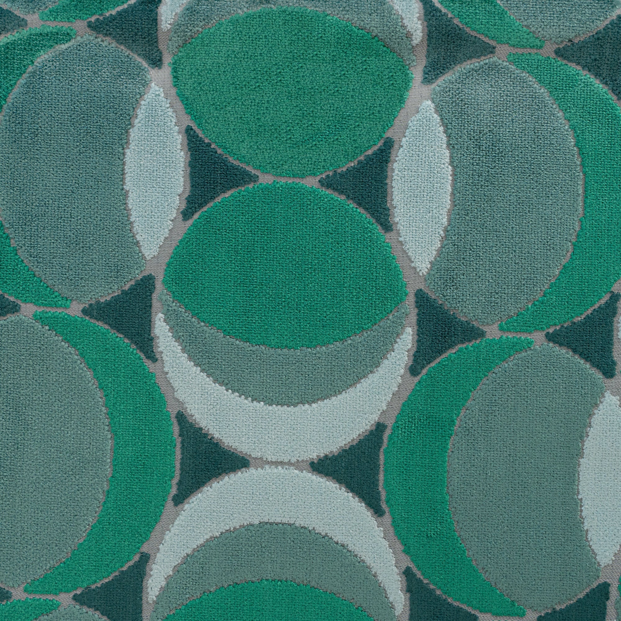 HIGHBALL - MULTI-PURPOSE GEOMETRIC CUT VELVET UPHOLSTERY FABRIC BY THE YARD