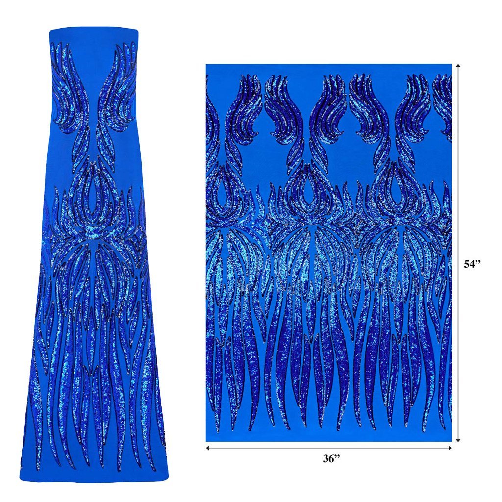 Icarus Stretch Mesh Sequin Fabric | Blue Moon Fabrics