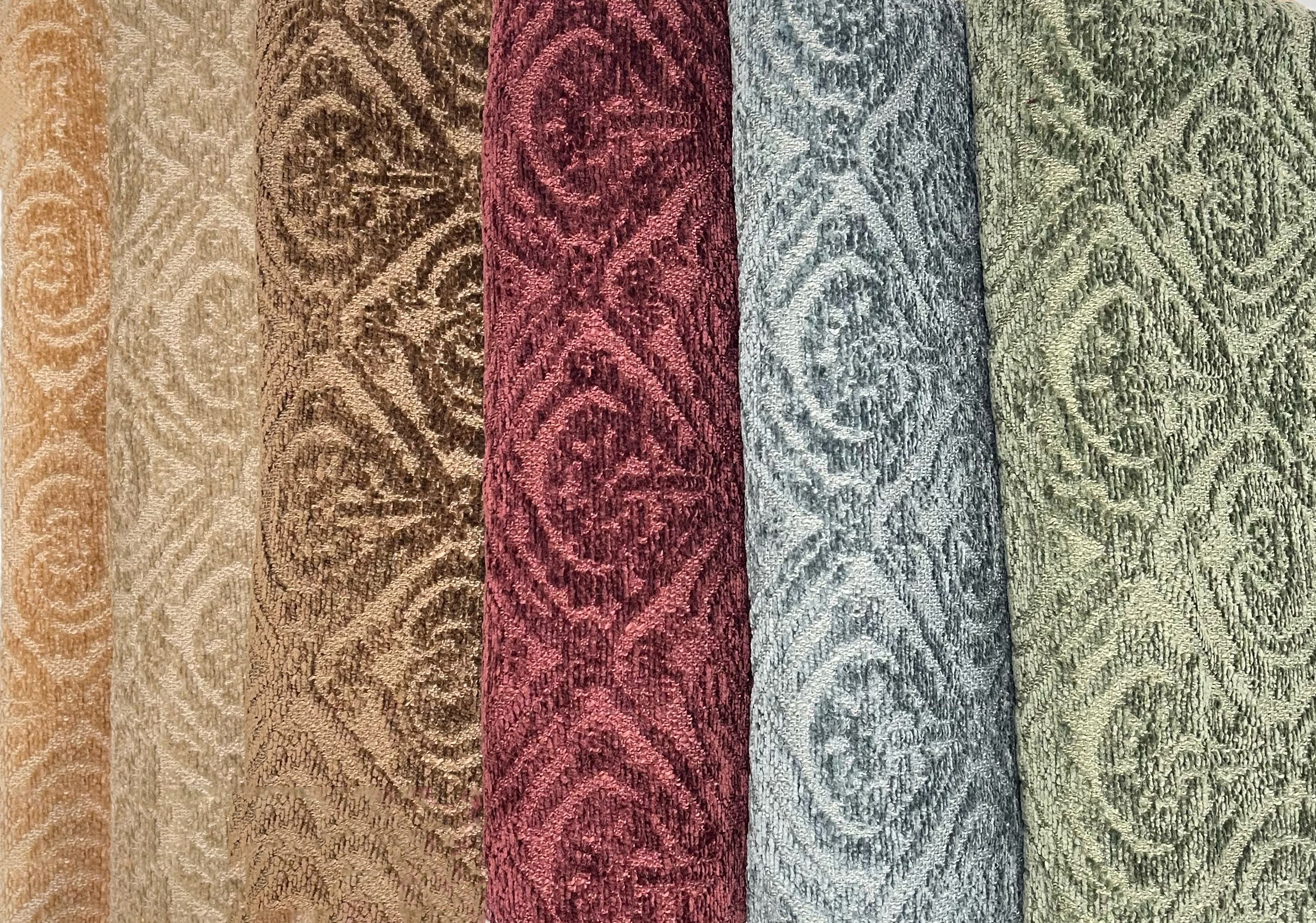 INEZ - SOFT BOUCLE AND CHENILLE JACQUARD UPHOLSTERY FABRIC BY THE YARD