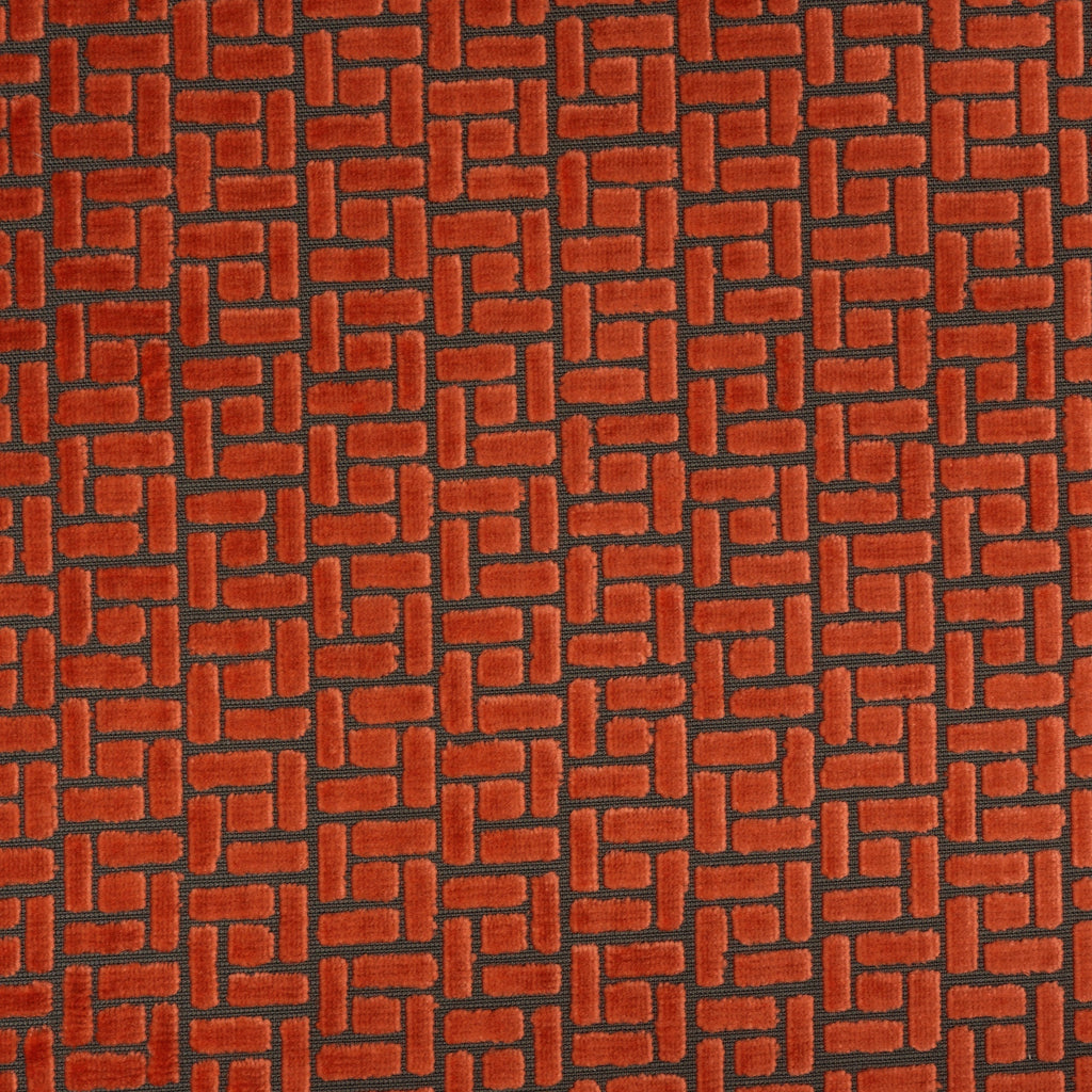 WESTFIELD, JENGA, GEOMETRIC PATTERN BURNOUT UPHOLSTERY FABRIC BY THE YARD