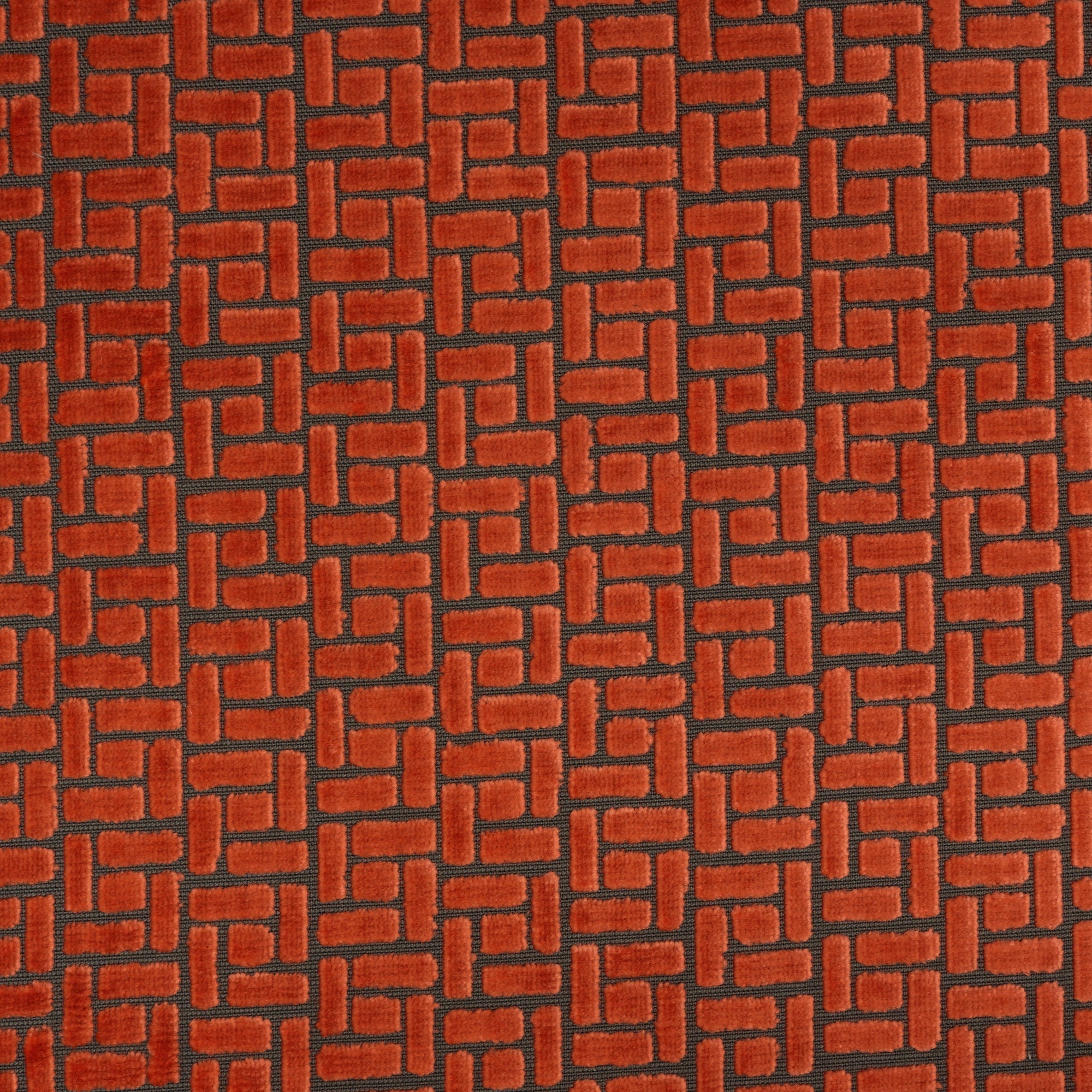 WESTFIELD, JENGA, GEOMETRIC PATTERN BURNOUT UPHOLSTERY FABRIC BY THE YARD