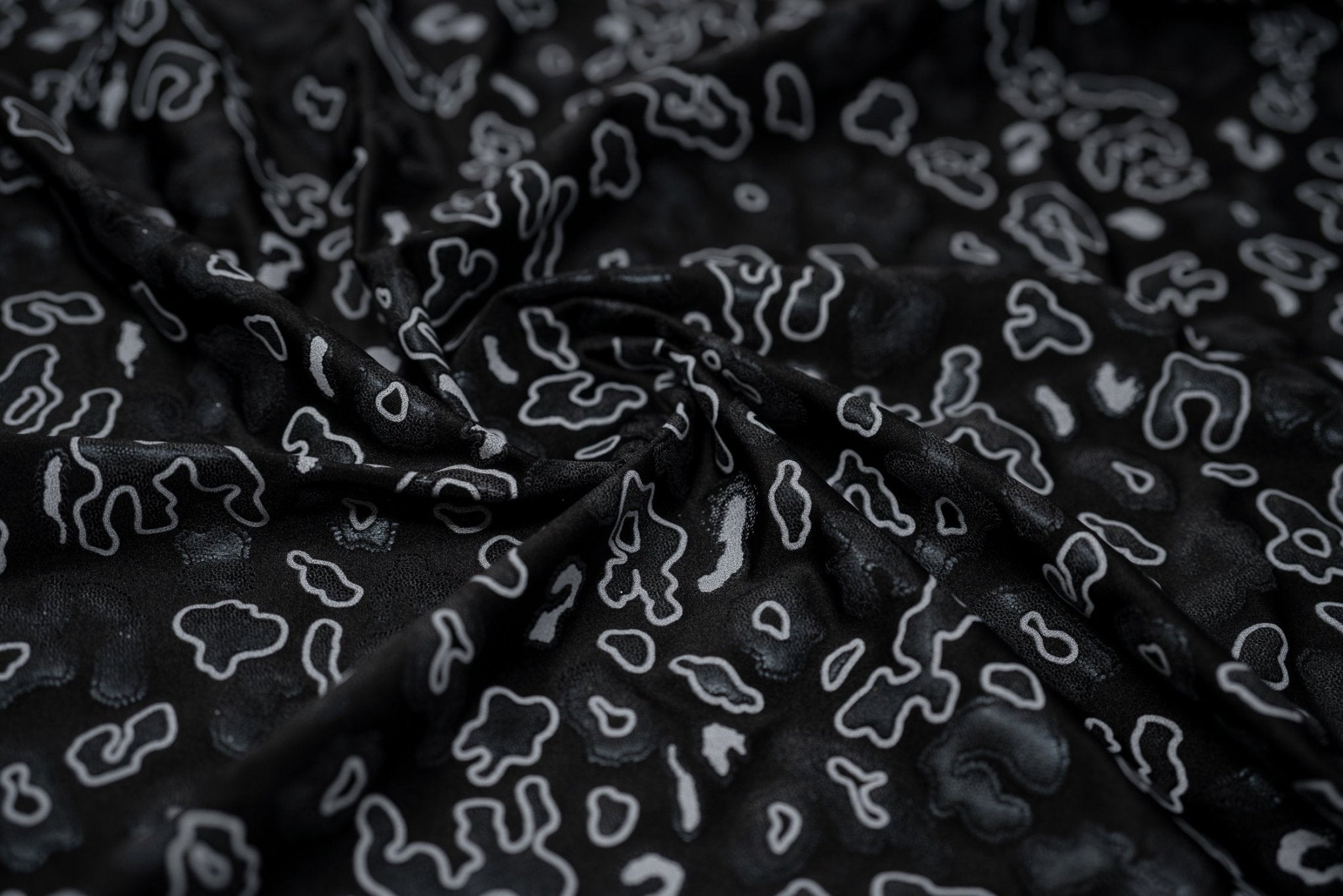 Leo Party Foil Printed Spandex Fabric | Blue Moon Fabrics