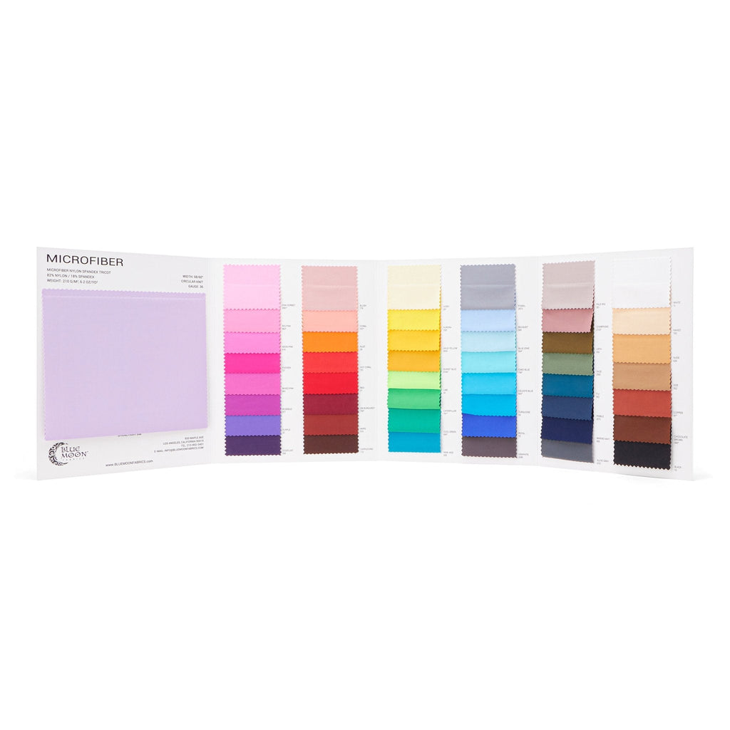 SJ20 - Microfiber Nylon Spandex Color Card | Blue Moon Fabrics