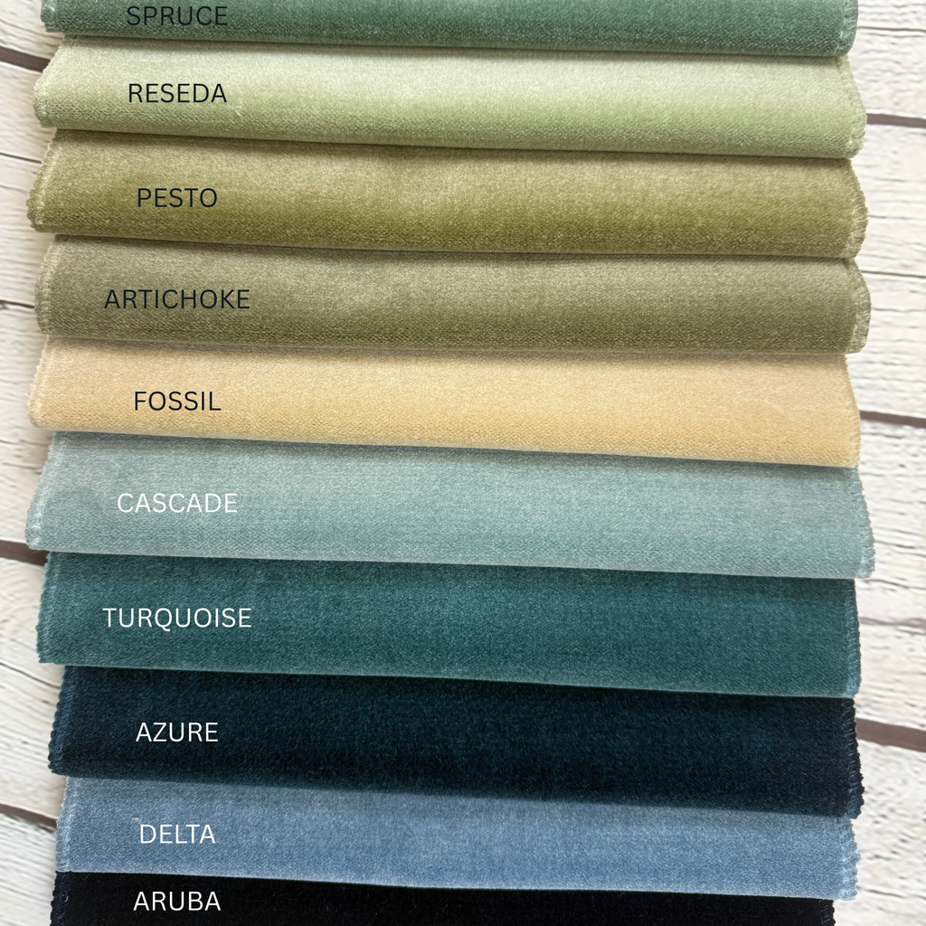 Mila Mini Mohair Velvet Upholstery Fabric by the Yard | Top Fabric