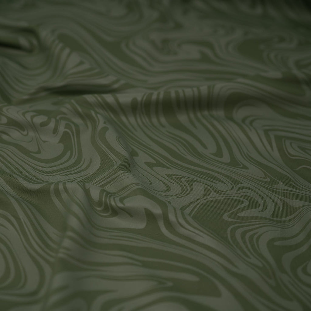 Marble Foil Printed Nylon Spandex Superflex Fabric | Blue Moon Fabrics