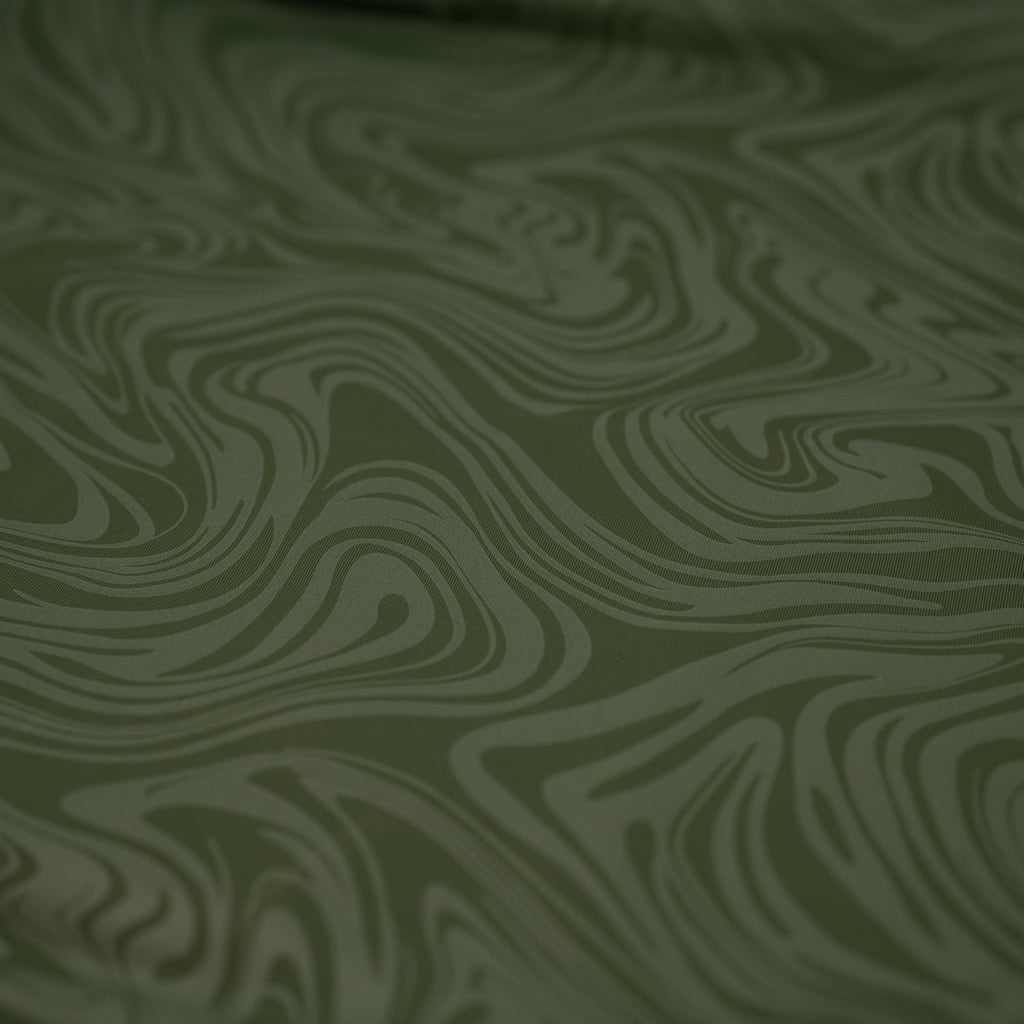 Marble Foil Printed Nylon Spandex Superflex Fabric | Blue Moon Fabrics