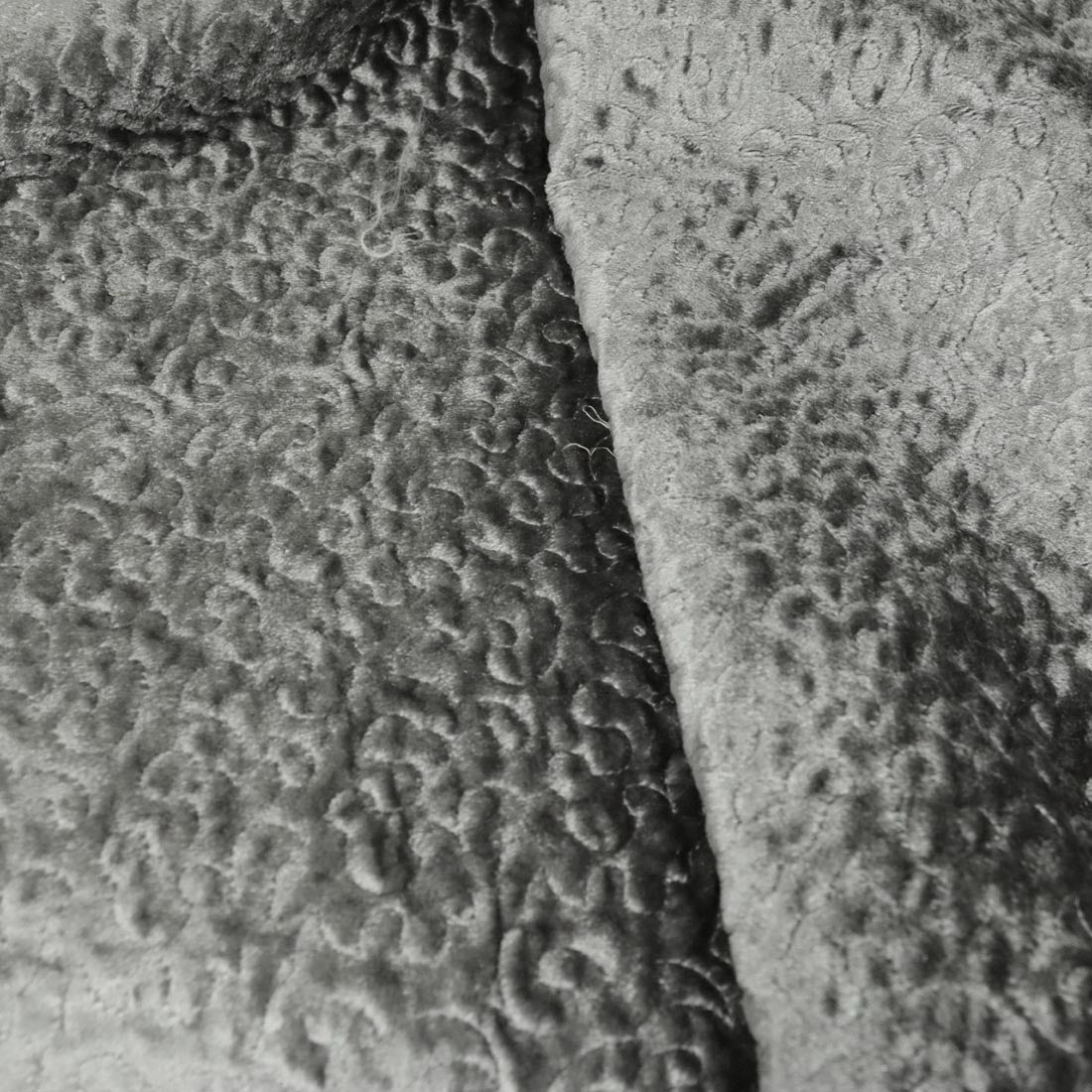 Monte Carlo, Monaco -Embroidered design on a metallic panne velvet