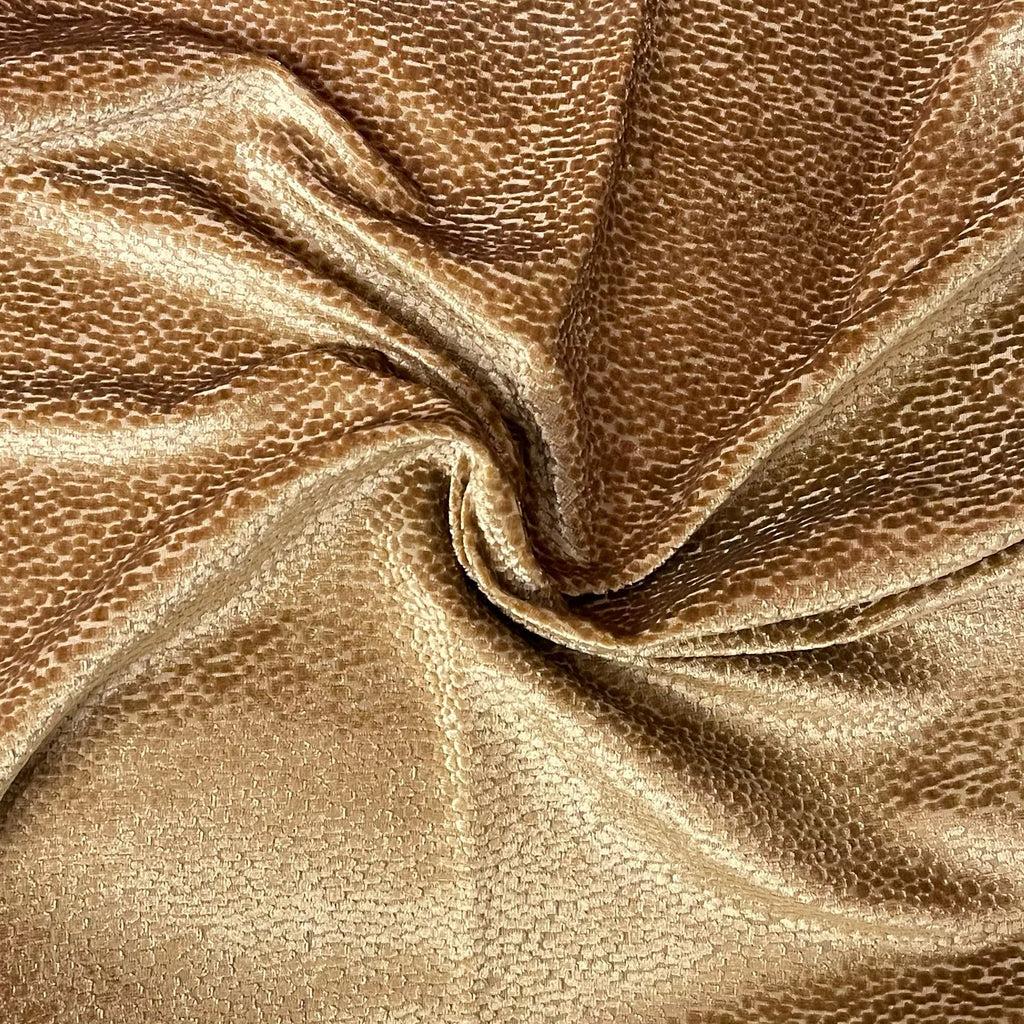 MYKONOS - BEAUTIFUL TONE ON TONE BURNOUT VELVET UPHOLSTERY FABRIC BY THE YARD