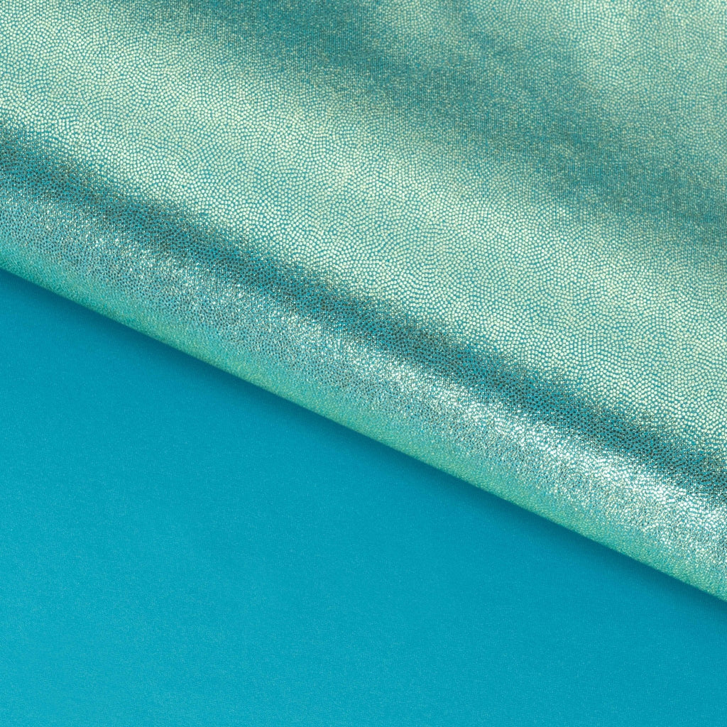 Mystique Foiled Spandex Fabric | Blue Moon Fabrics