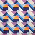 Quilted Tribal Printed Spandex | Blue Moon Fabrics