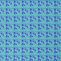 Aquatic Abstract Cells Printed Spandex | Blue Moon Fabrics