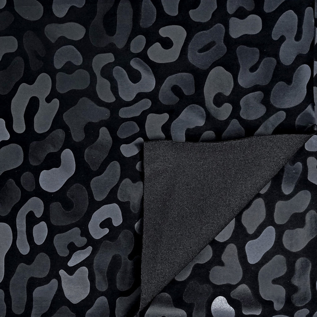 HK504 - Prowl Polyester spandex Slick Vinyl Fabric | Blue Moon Fabrics