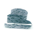 Quilt Binding Sophisticated Halloween Bats Fog Gray 1 1/4" Single Fold Binding My Mind's Eye