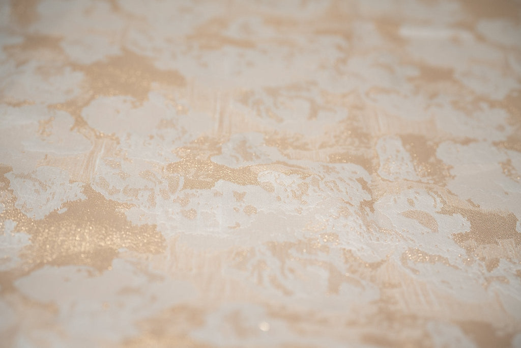 Peachy Clouds Metallic Brocade Fabric | Blue Moon Fabrics