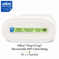 Pellon® Wrap-N-Zap® Microwaveable 100% Cotton Batting – 90" x 9 Yard Bolt