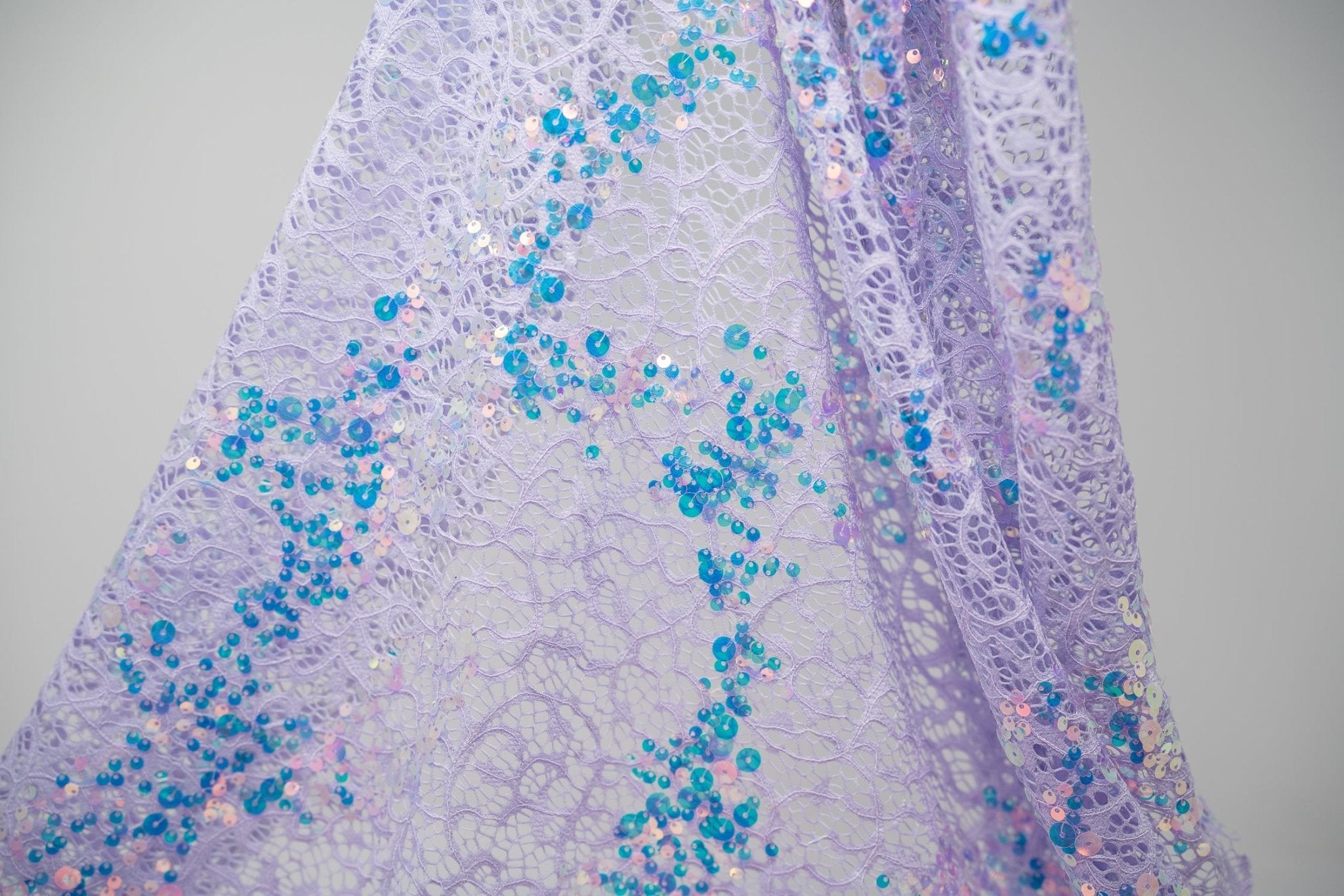 Precious Stretch Lace Sequin Fabric | Blue Moon Fabrics